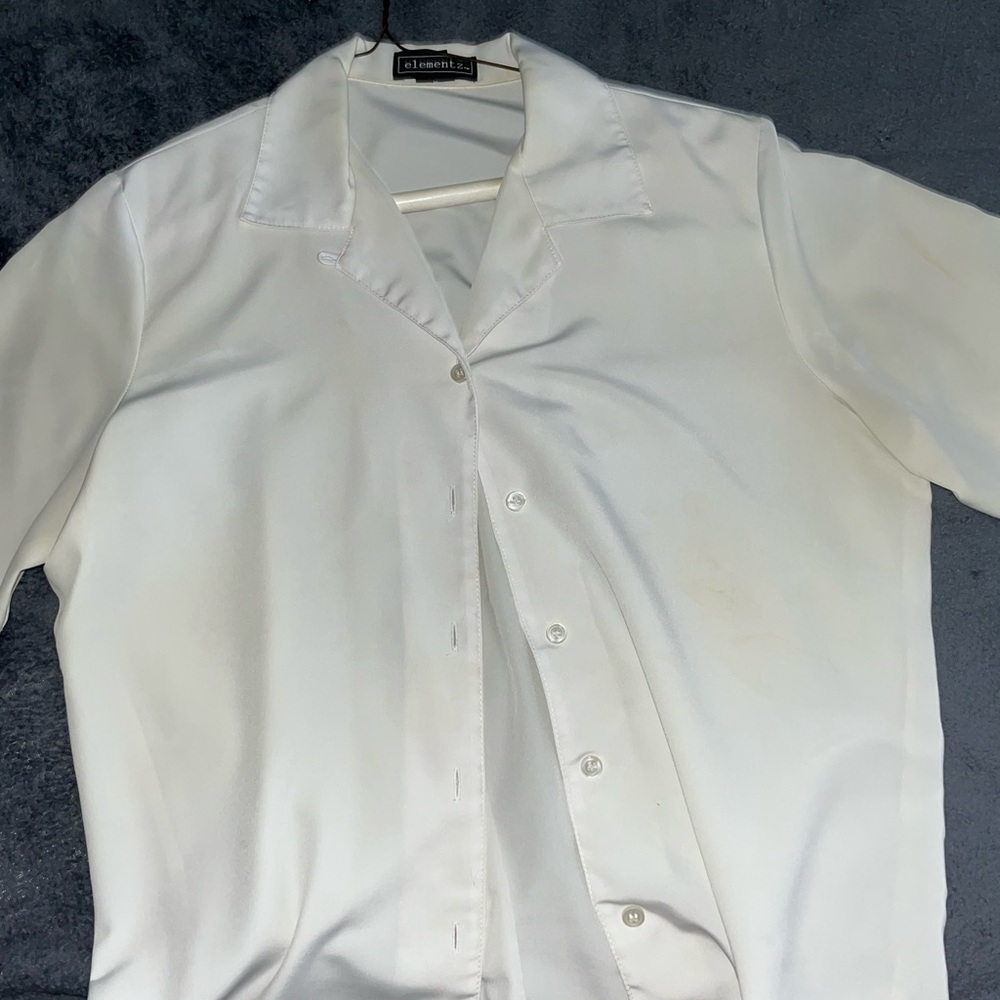White formal dress shirt